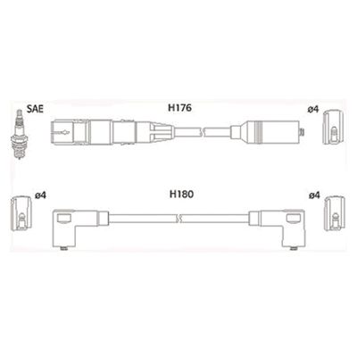 Ignition Cable Kit HITACHI 134766