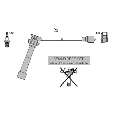 ASTEMO-HITACHI 134987 Ignition Cable Kit