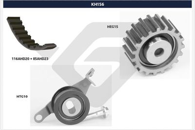 Timing Belt Kit HUTCHINSON KH 156
