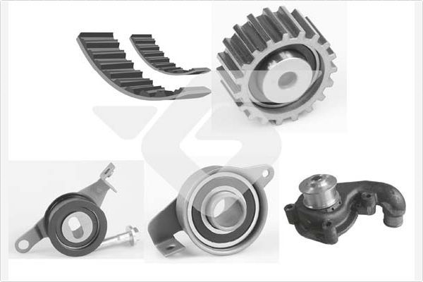 HUTCHINSON KH 21WP70 Water Pump & Timing Belt Kit