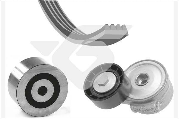 HUTCHINSON KHV 161 V-Ribbed Belt Set