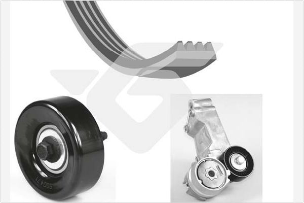 HUTCHINSON KHV 177 V-Ribbed Belt Set
