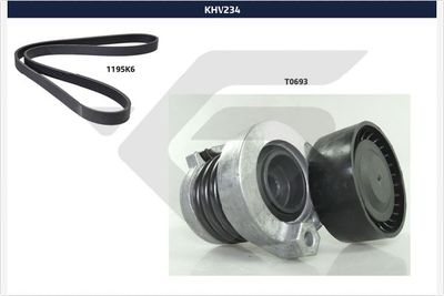 V-Ribbed Belt Set HUTCHINSON KHV 234