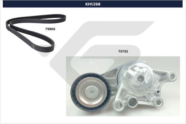 HUTCHINSON KHV 268 V-Ribbed Belt Set