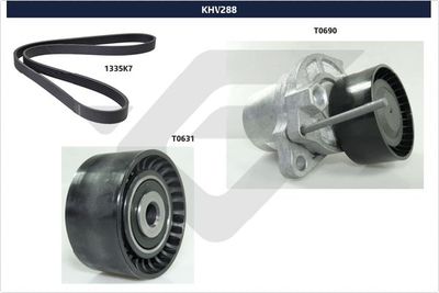 V-Ribbed Belt Set HUTCHINSON KHV 288