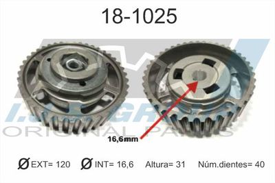 Gear/Sprocket, camshaft IJS GROUP 18-1025