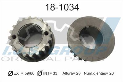 Sprocket, crankshaft IJS GROUP 18-1034
