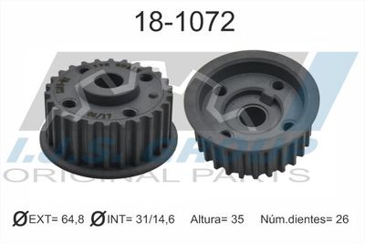 Sprocket, crankshaft IJS GROUP 18-1072