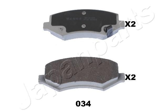 JAPANPARTS PA-034AF Brake Pad Set, disc brake
