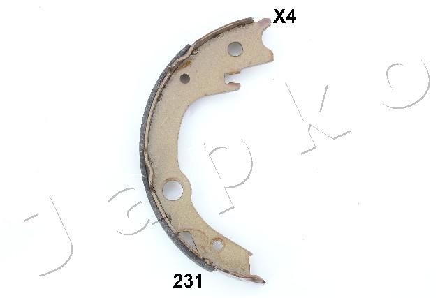 JAPKO 55231 Brake Shoe Set, parking brake