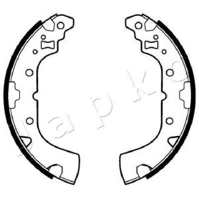 Brake Shoe Set JAPKO 55523