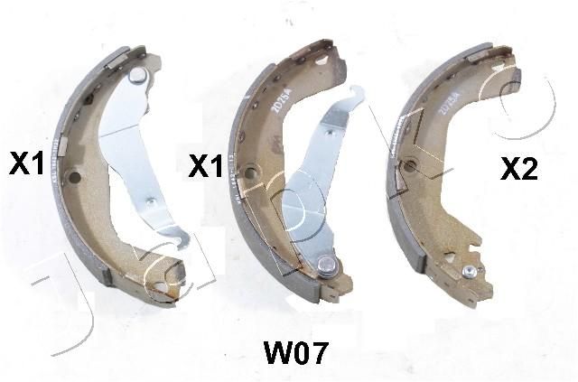 JAPKO 55W07 Brake Shoe Set