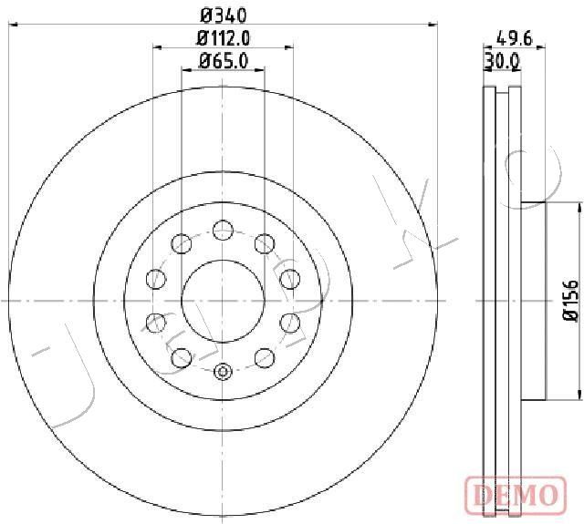 JAPKO 600907C Brake Disc