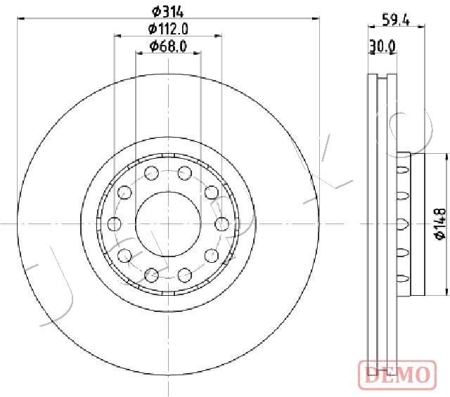 JAPKO 600924C Brake Disc