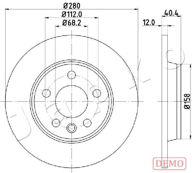JAPKO 610926C Brake Disc