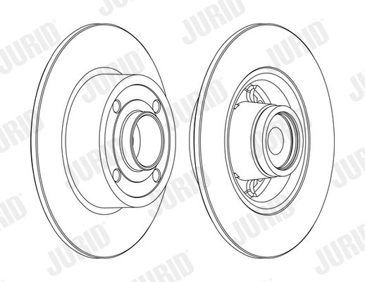 JURID 562376J-1 Brake Disc