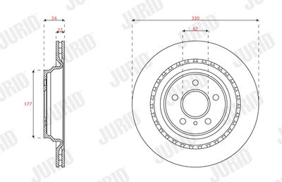 Brake Disc JURID 563348JC