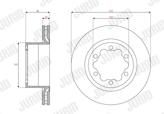 JURID 563751JC-1 Brake Disc