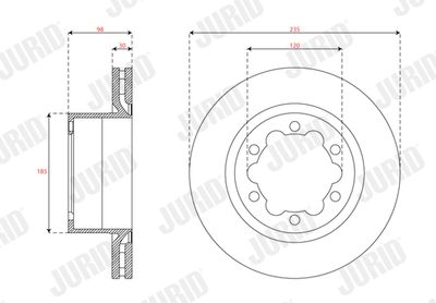 Brake Disc JURID 563751JC-1