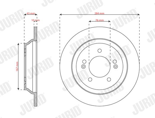 JURID 563833JC Brake Disc
