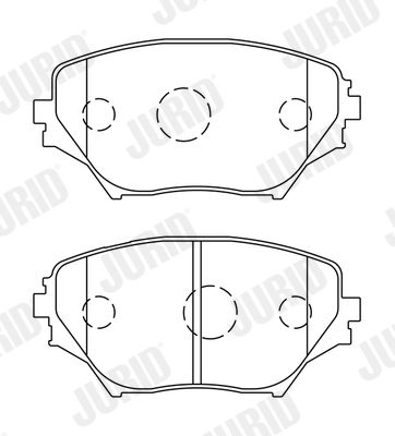 JURID 572487J Brake Pad Set, disc brake