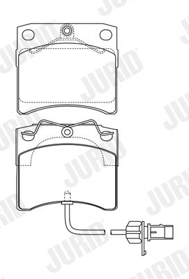 JURID 573046J Brake Pad Set, disc brake