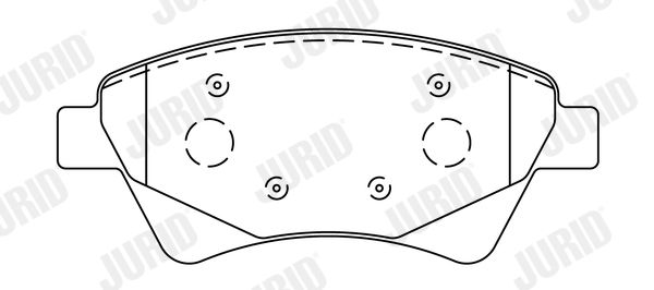 JURID 573124J Brake Pad Set, disc brake