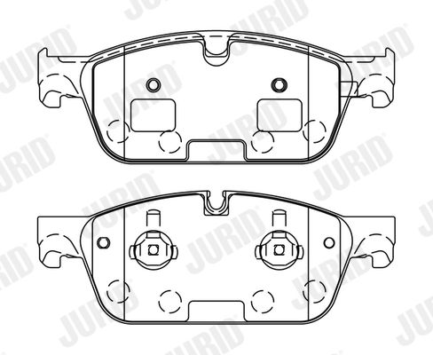 JURID 573448J Brake Pad Set, disc brake