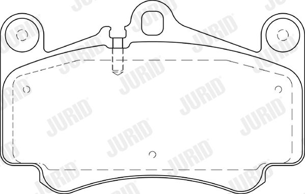 JURID 573645J Brake Pad Set, disc brake