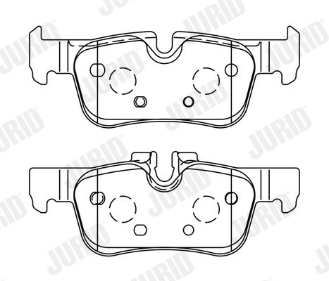 JURID 573767J Brake Pad Set, disc brake