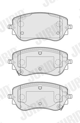 Brake Pad Set, disc brake JURID 574107J