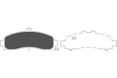 Brake Pad Set, disc brake Kavo Parts KBP-6505