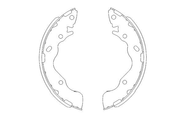 Kavo Parts KBS-3402 Brake Shoe Set