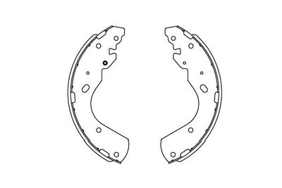 Brake Shoe Set Kavo Parts KBS-5404