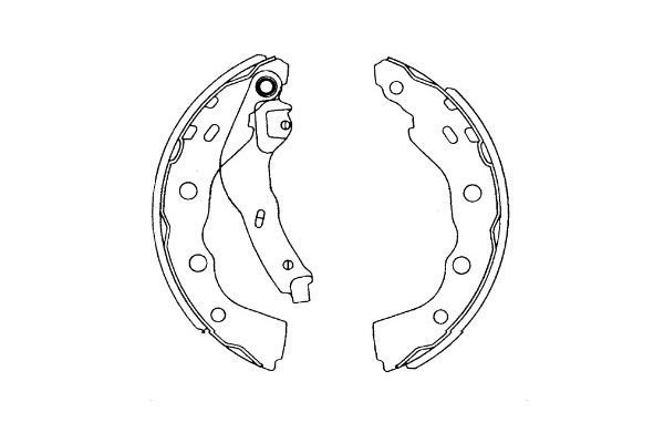 Kavo Parts KBS-6415 Brake Shoe Set