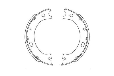 Brake Shoe Set Kavo Parts KBS-7420