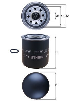 KNECHT AL 23 Air Dryer Cartridge, compressed-air system