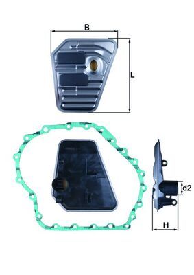 Hydraulic Filter, automatic transmission KNECHT HX 167D