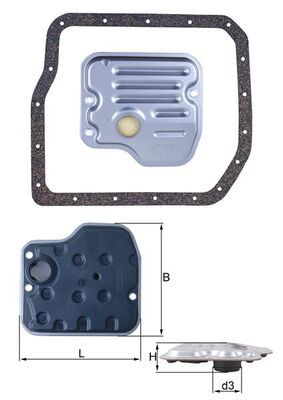 KNECHT HX 237D Hydraulic Filter, automatic transmission