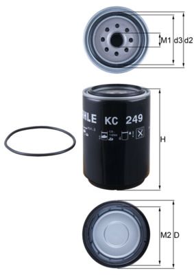 Fuel Filter KNECHT KC 249D