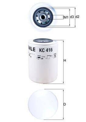 Fuel Filter KNECHT KC 416