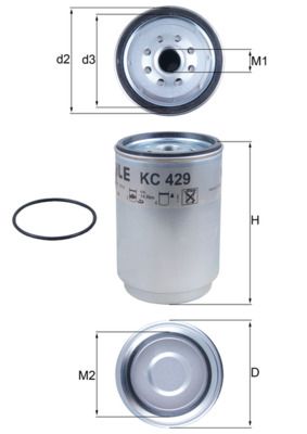 Fuel Filter KNECHT KC 429D
