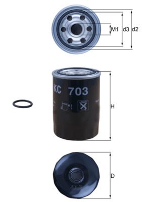 Fuel Filter KNECHT KC 703D