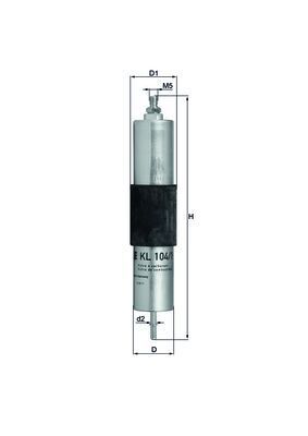 Fuel Filter KNECHT KL 104/1