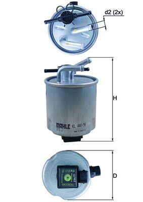 KNECHT KL 440/36 Fuel Filter