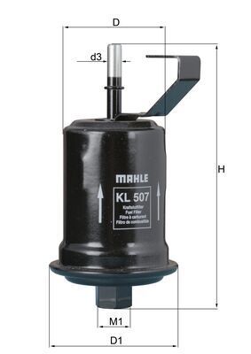 Fuel Filter KNECHT KL 507