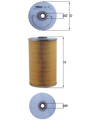 Fuel Filter KNECHT KX 37