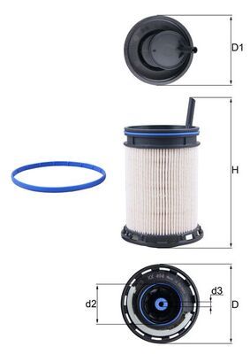 Fuel Filter KNECHT KX 494D