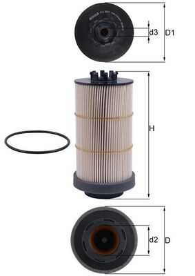 Fuel Filter KNECHT KX 80/1D
