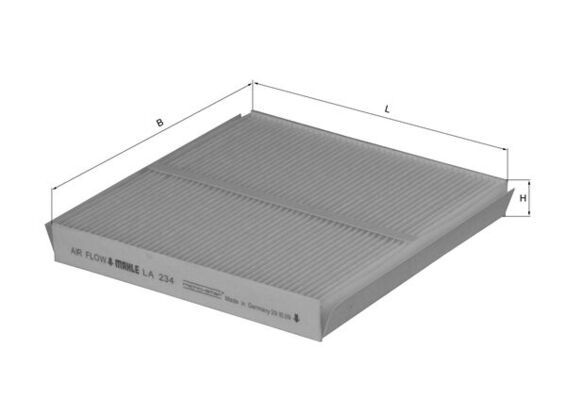 KNECHT LA 234 Filter, cabin air